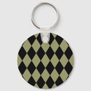 Porte-clés Arlequin Avocado et noir