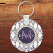 Porte-clés Arlequin rose (Verso)