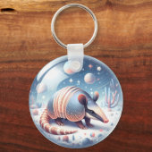 Porte-clés Armadillo avec Arrière - plan cosmique (Verso)