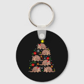 Porte-clés Armadillo Christmas Ornament Tree Funny Zookeeper (Recto)