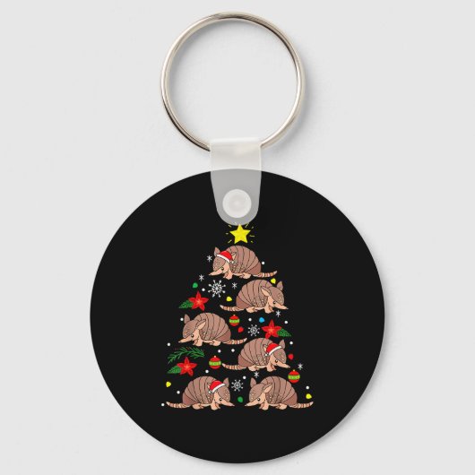 Porte-clés Armadillo Christmas Ornament Tree Funny Zookeeper (Recto)