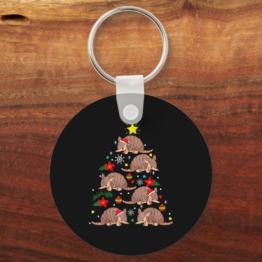 Porte-clés Armadillo Christmas Ornament Tree Funny Zookeeper (Recto)