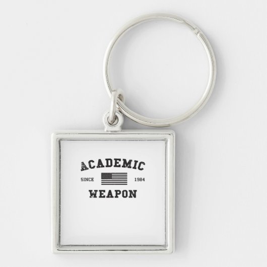 Porte-clés Arme académique classique drôle mème (Devant)