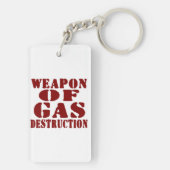 Porte-clés Arme De Destruction Du Gaz (Dos)