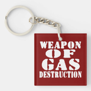 Porte-clés Arme De Destruction Du Gaz