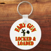 Porte-clés Arme de panier verrouillée et chargée (Recto)