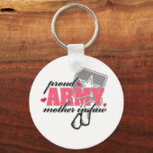 Porte-clés Armée Fière Mère en droit (Recto)