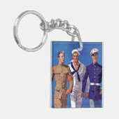 Porte-clés Armée, marine et marines (Devant gauche)