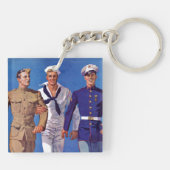 Porte-clés Armée, marine et marines (Dos)