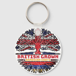 Porte-clés Armenian Armenia Uk United Kingdom British Tree