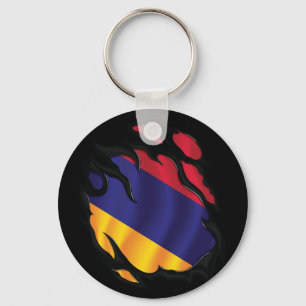 Porte-clés Arménie Drapeau déchiré
