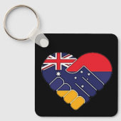 Porte-clés Arménie Royaume-Uni Drapeaux Porte - clé (Recto)