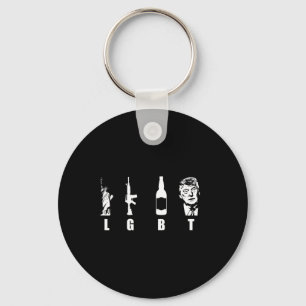 Porte-clés Armes à feu Bière Trump 2020 - Trump Pence Maga