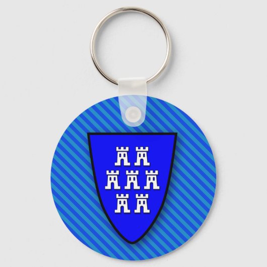 Porte-clés Armes de Saxe transylvain bleu (Recto)