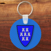Porte-clés Armes de Saxe transylvain bleu (Recto)