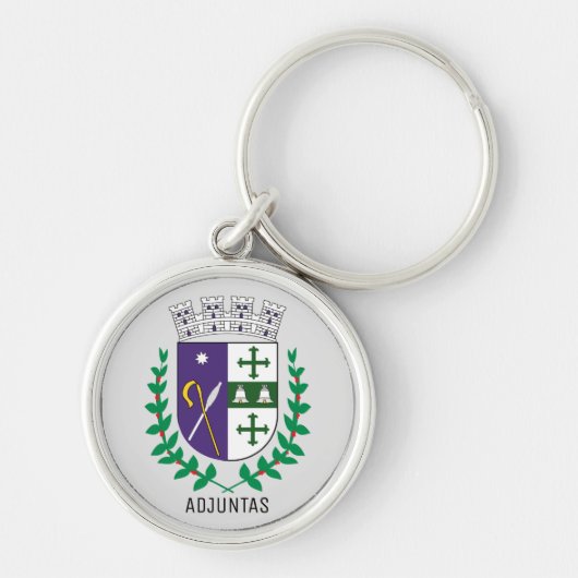Porte-clés Armoiries d'Adjuntas, Porto Rico (Devant)