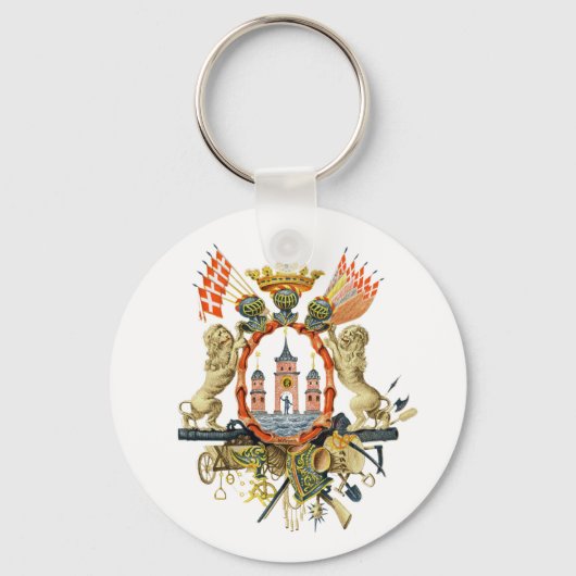 Porte-clés Armoiries de Copenhague (Recto)
