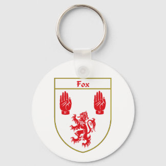 Porte-clés Armoiries de Fox/crête de famille
