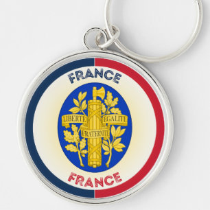 Porte-clés Armoiries de France Forme circulaire