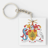 Porte-clés Armoiries de la Barbade Emblème national (Devant)