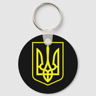 Porte-clés Armoiries De L'Ukraine Drapeau Graphique Zelensky