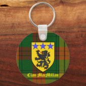 Porte-clés Armoiries de MacMillan Tartan (Recto)