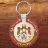 Porte-clés Armoiries de Serbie (Recto)