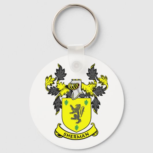 Porte-clés Armoiries de SHERMAN (Recto)