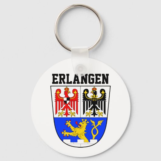 Porte-clés Armoiries d'Erlangen, ALLEMAGNE (Recto)