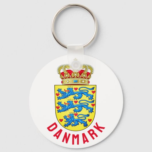 Porte-clés Armoiries du Danemark (Recto)