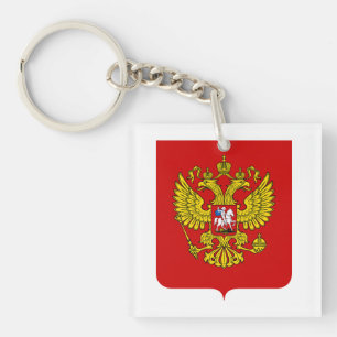 Porte-clés Armoiries du pays Russie symbole emblème drapeau