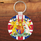 Porte-clés Armoiries et drapeau du Royaume-Uni (Recto)