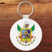 Porte-clés Armoiries Queretaro Symbole officiel du Mexique Lo (Recto)