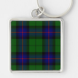 Porte-clés Armstrong clan tartan bleu vert plaid