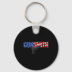 Porte-clés Armurier Américain Patriot Drapeau Usa Style Rétro
