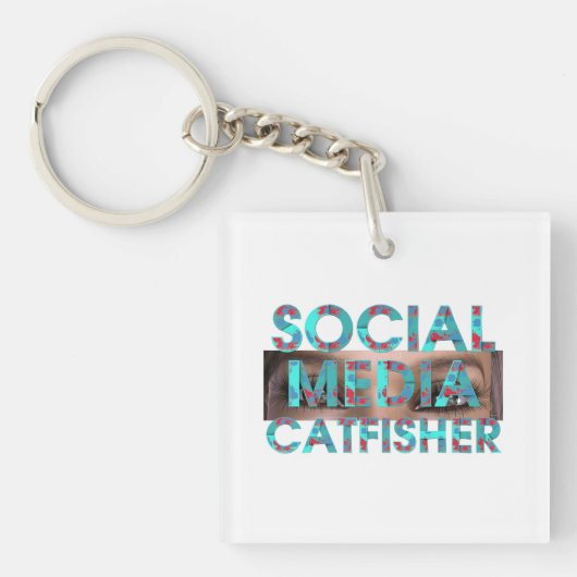 Porte-clés Arnaqueur sur les réseaux sociaux TEE (Devant)