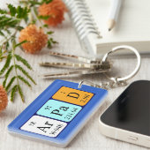 Porte-clés Árpád nom de table périodique clé (Devant droit)