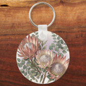 Porte-clés Arrangement botanique d'eucalyptus et de protée ro (Recto)