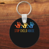 Porte-clés Arrêter la maltraitance des enfants Prévention de  (Recto)