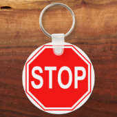 Porte-clés Arrêter le porte - clé de connexion (Recto)