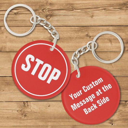 Porte-clés ARRÊTER LE Porte - clé de connexion