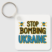 Porte-clés Arrêtez de bombarder le Porte - clé ukrainien (Recto)