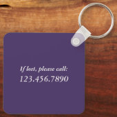 Porte-clés Arrêtez de rêver, commencez à faire Indigo Metal (Verso)