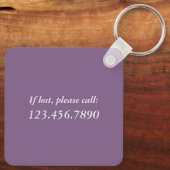 Porte-clés Arrêtez De Rêver, Commencez À Faire Pale Lavender (Verso)