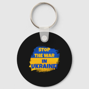 Porte-clés Arrêtez la guerre en Ukraine - Paix dans le monde