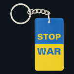 Porte-clés Arrêtez la guerre Ukraine ukrainienne<br><div class="desc">Arrêtez la guerre Ukraine ukrainienne</div>