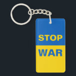 Porte-clés Arrêtez la guerre Ukraine ukrainienne<br><div class="desc">Arrêtez la guerre Ukraine ukrainienne</div>