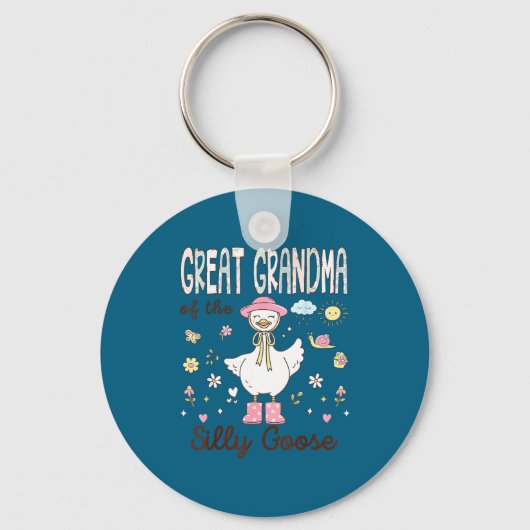 Porte-clés Arrière-mémé Silly Goose en premier (Recto)