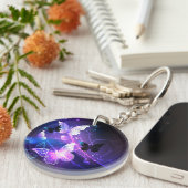 Porte-clés Arrière - plan avec papillons de nuit (Devant Droit)