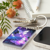 Porte-clés Arrière - plan avec papillons de nuit (Devant droit)